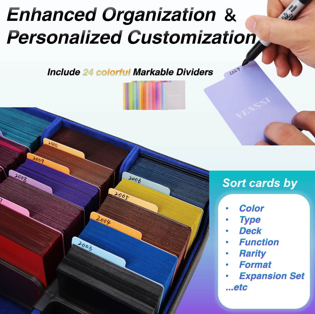 4 Row Card Storage with clip dividers