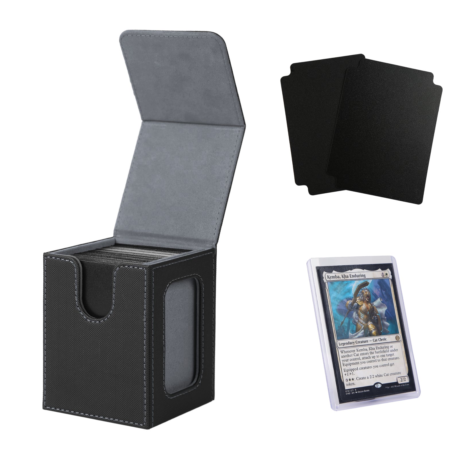 yugioh single deck box 100+ Card Deck Box with one display window – VENSSU CARD DECK BOX