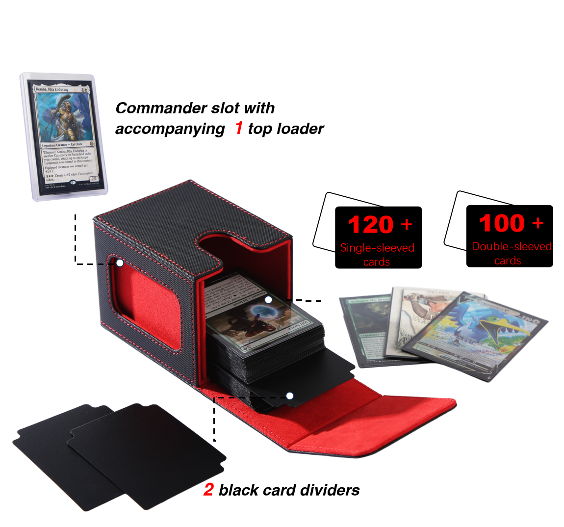 100+ Card Deck Box with one display window