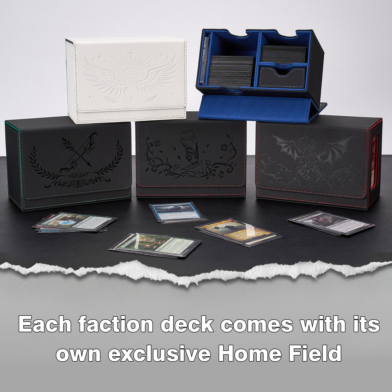 MTG Themed Commander Deck Box with Dice Tray