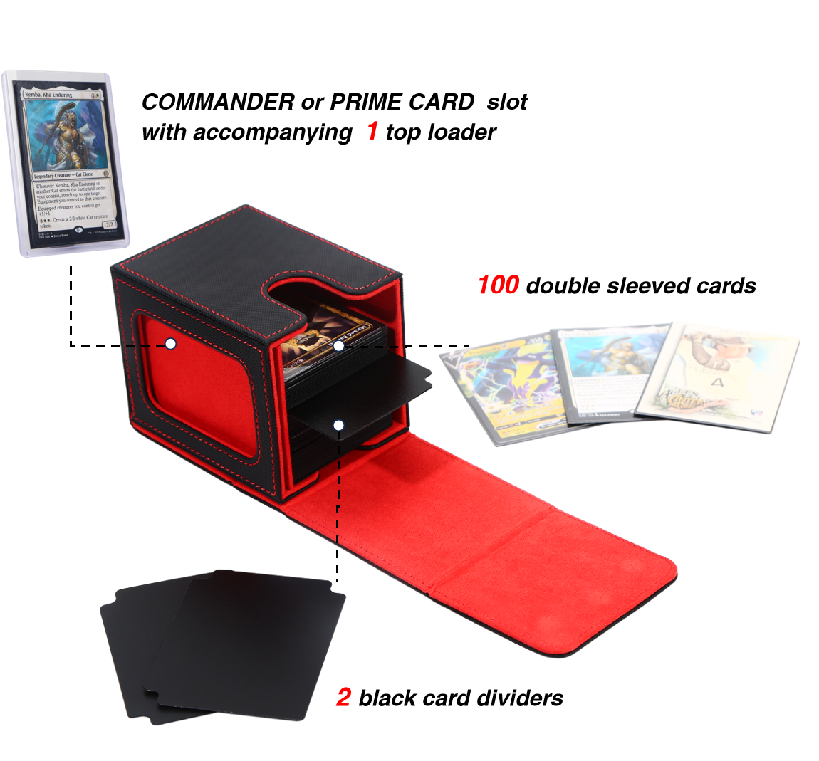 100+ Card Deck Box with one display window