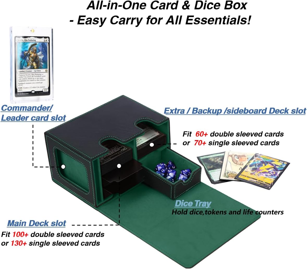200+deck box with dice tray VENSSU CARD DECK BOX 200+deck box with dice tray VENSSU CARD DECK BOX