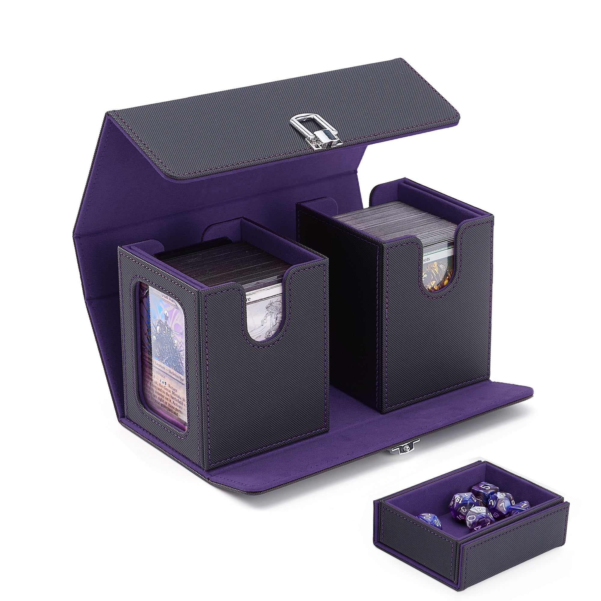 3 in 1 Card Carrying Case Fits 200+ Double-sleeved