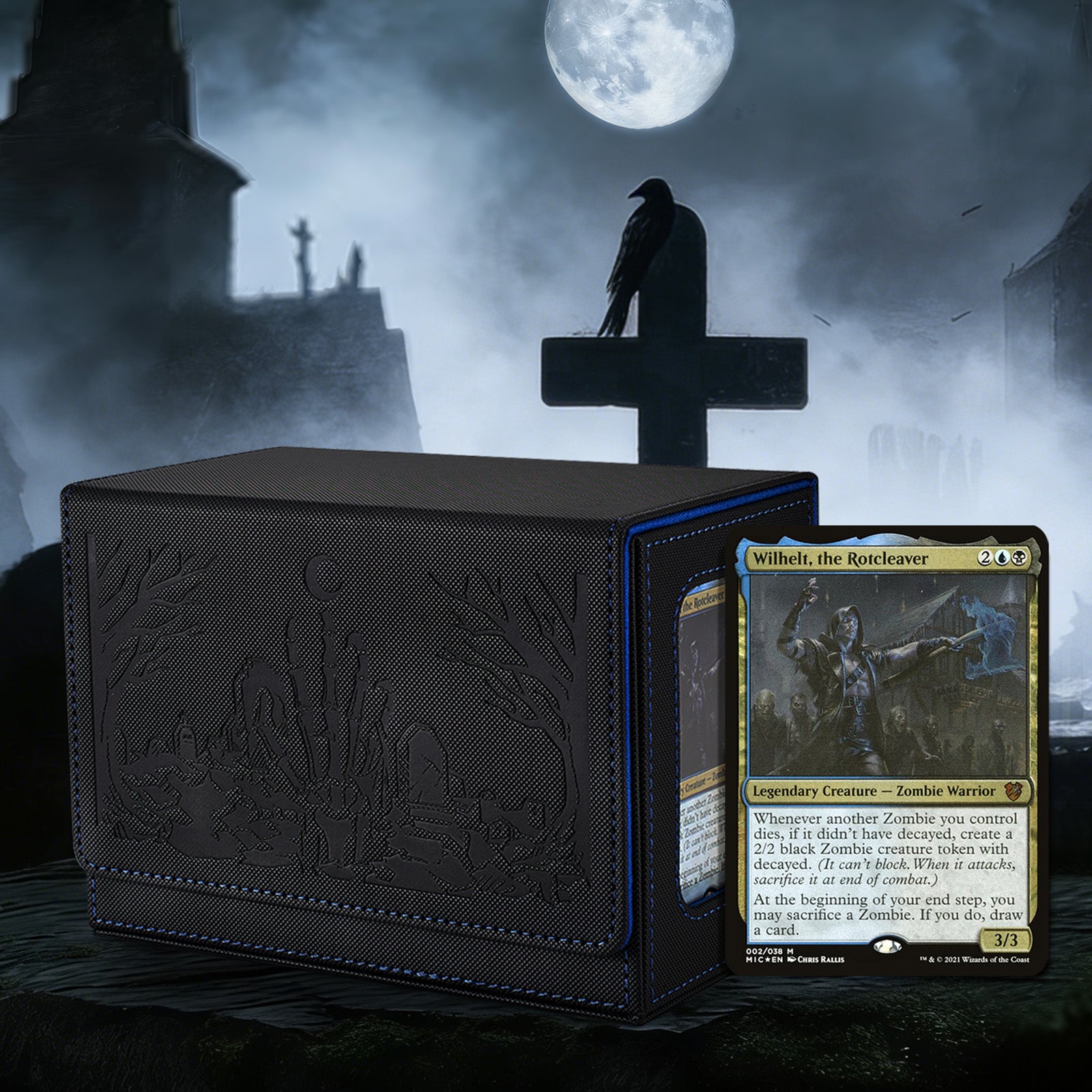 MTG Themed Commander Deck Box with Dice Tray