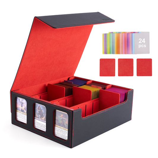 3 Row Card Storage with slot dividers and windows