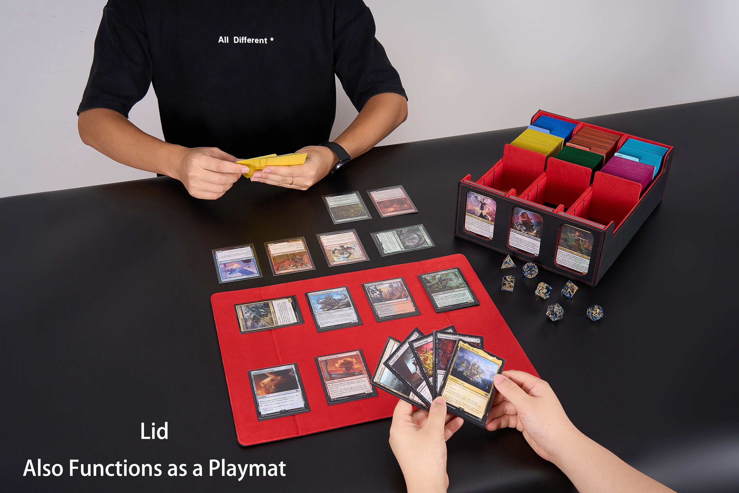 3 Row Card Storage with slot dividers and windows – VENSSU