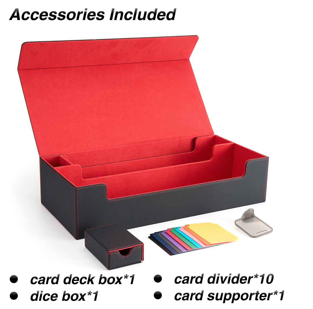 Compatible with 5 Display Card Deck Boxes with Playmat and Dice Box(only large box )