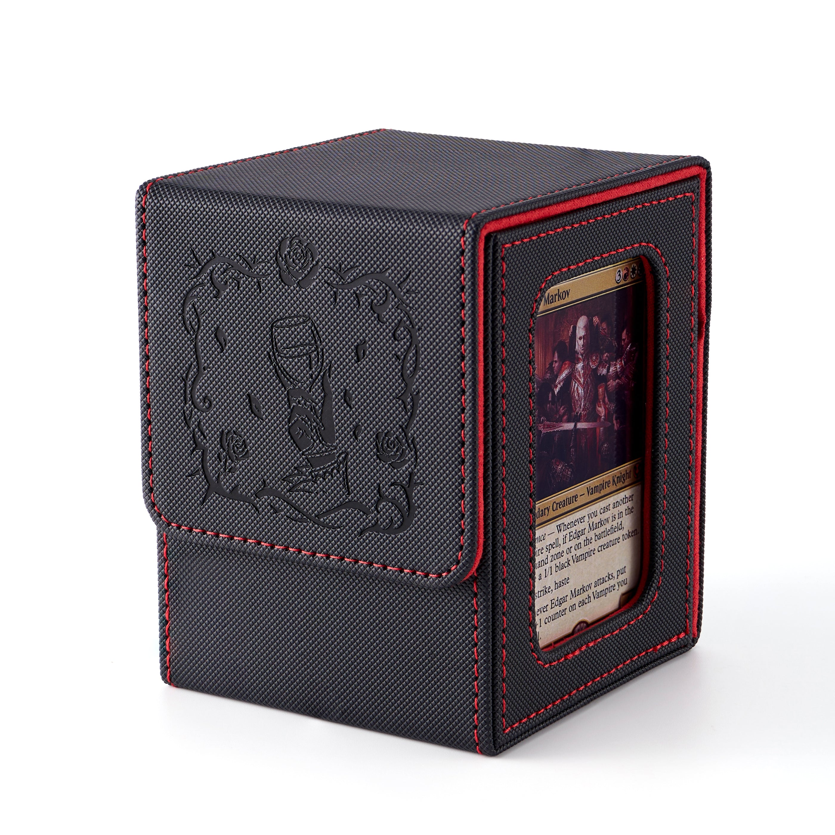 Embossed Design MTG Deck Box with Commander Display