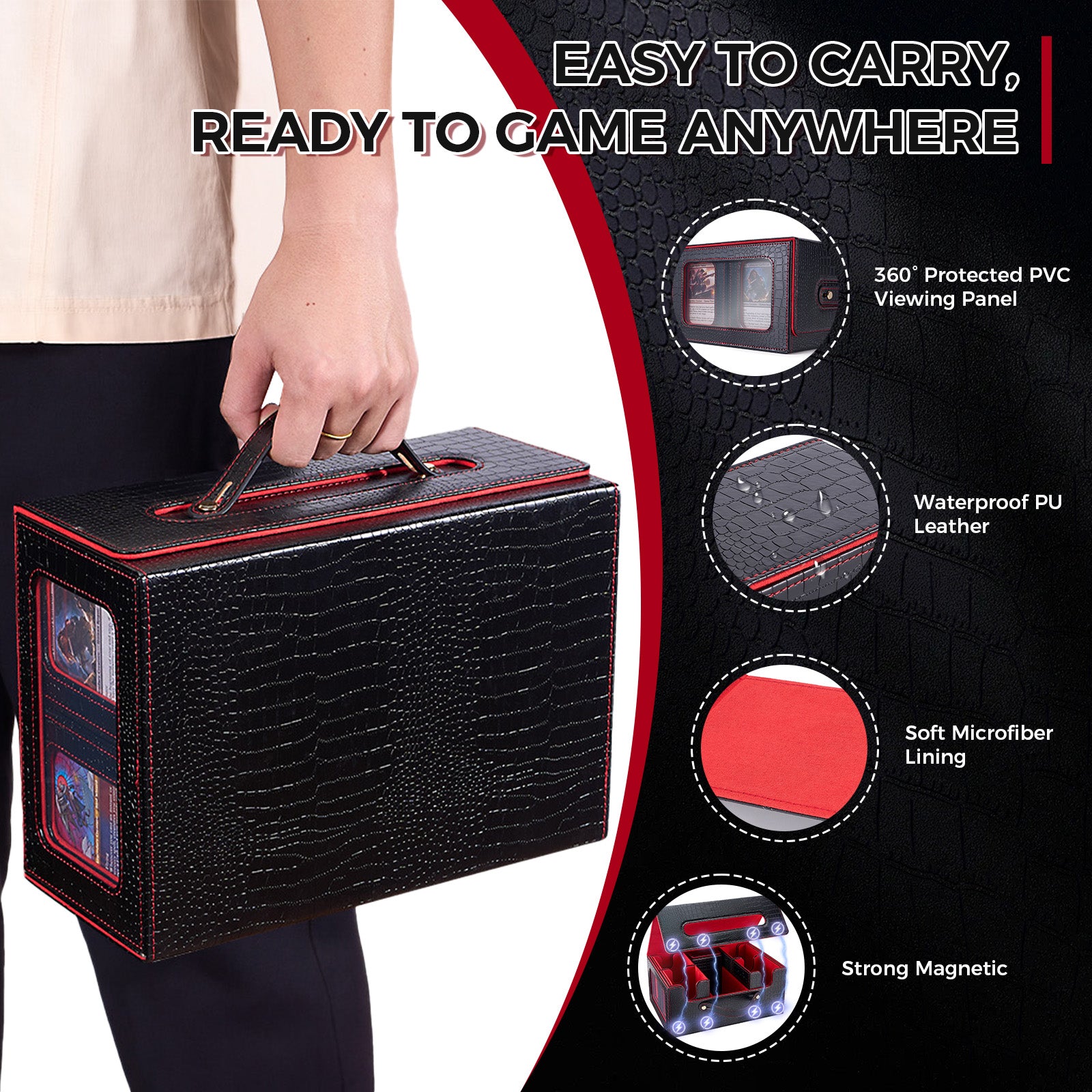 5 in 1 PU Leather Card Storage Case