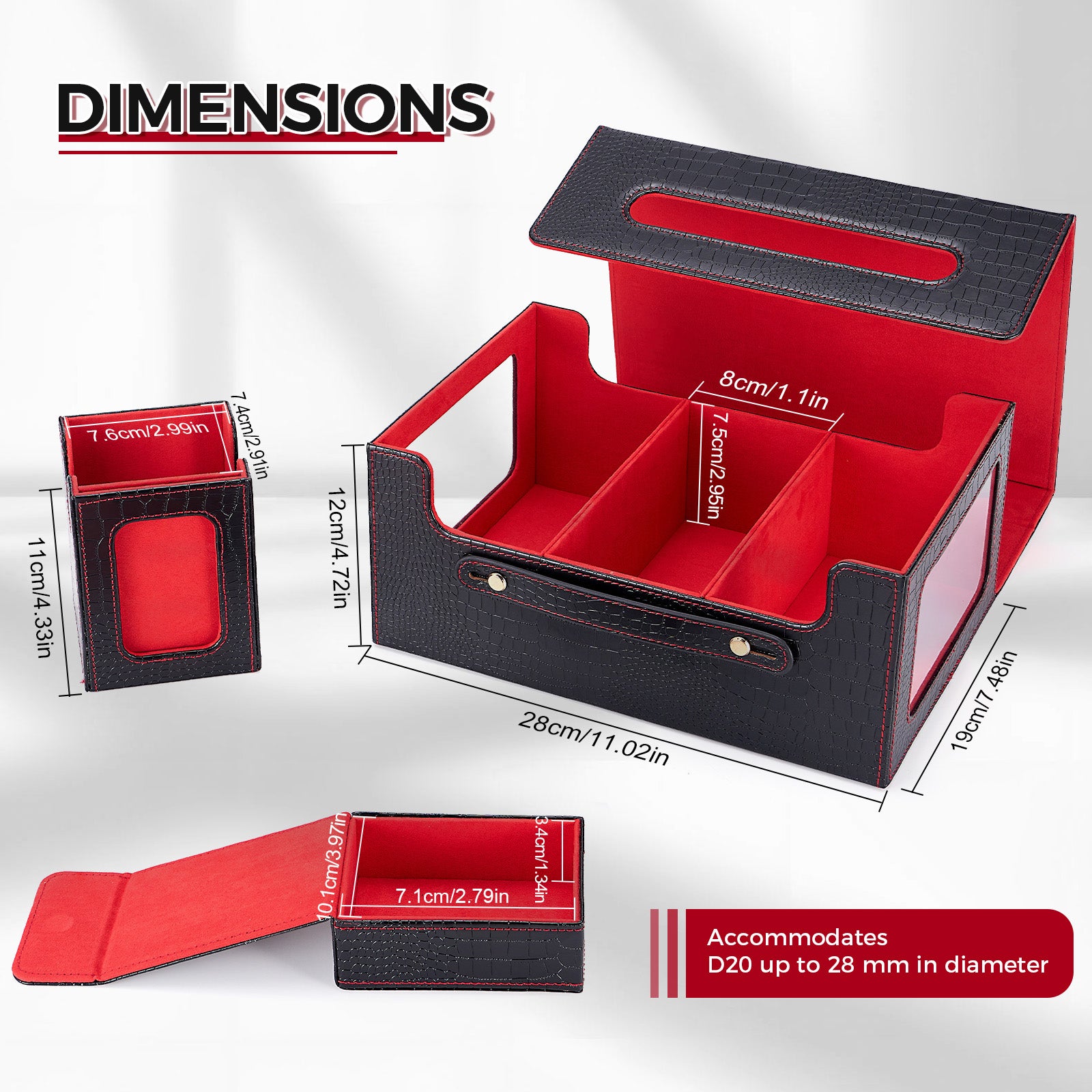 5 in 1 PU Leather Card Storage Case