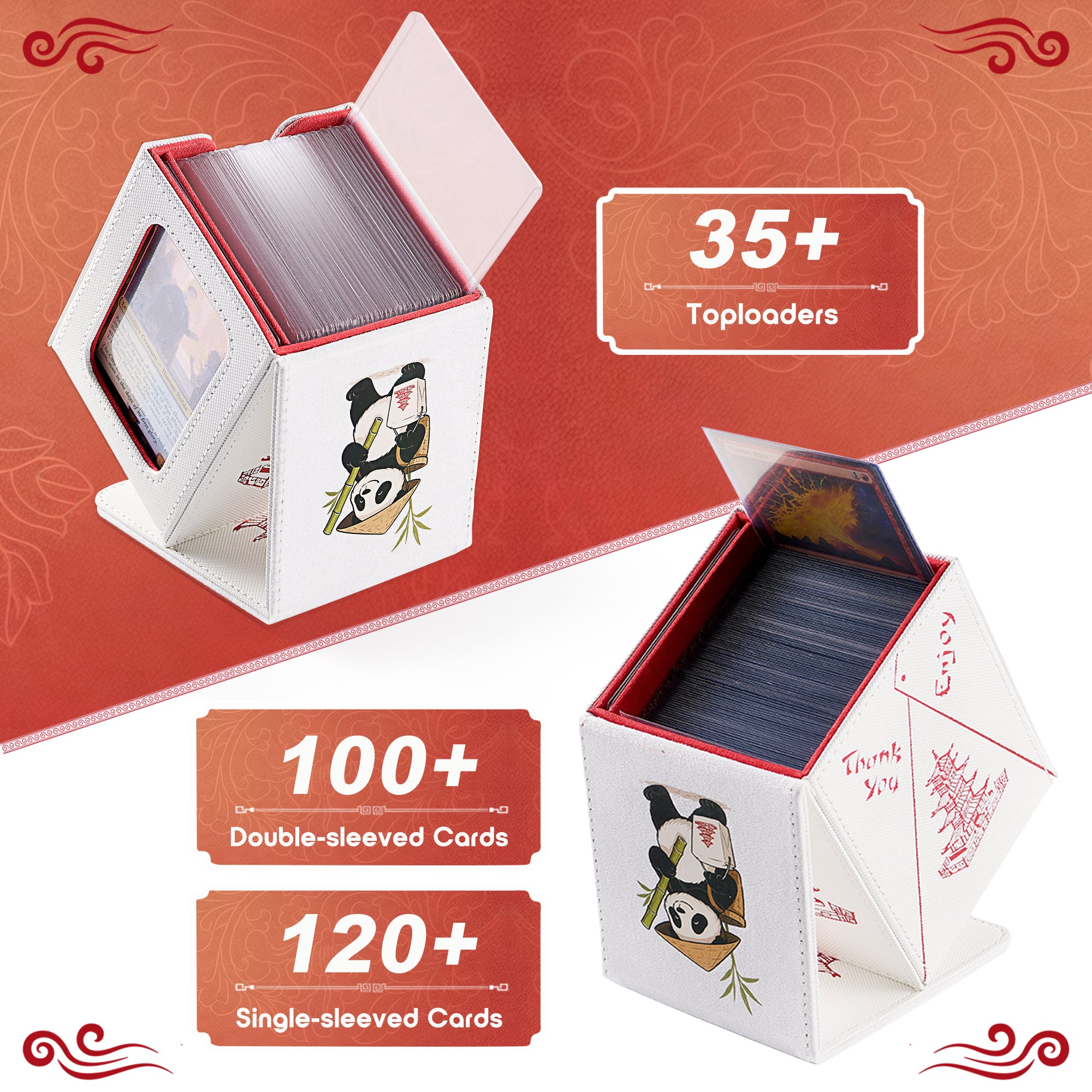 Chinese Takeout Deck Box with Commander Display Window