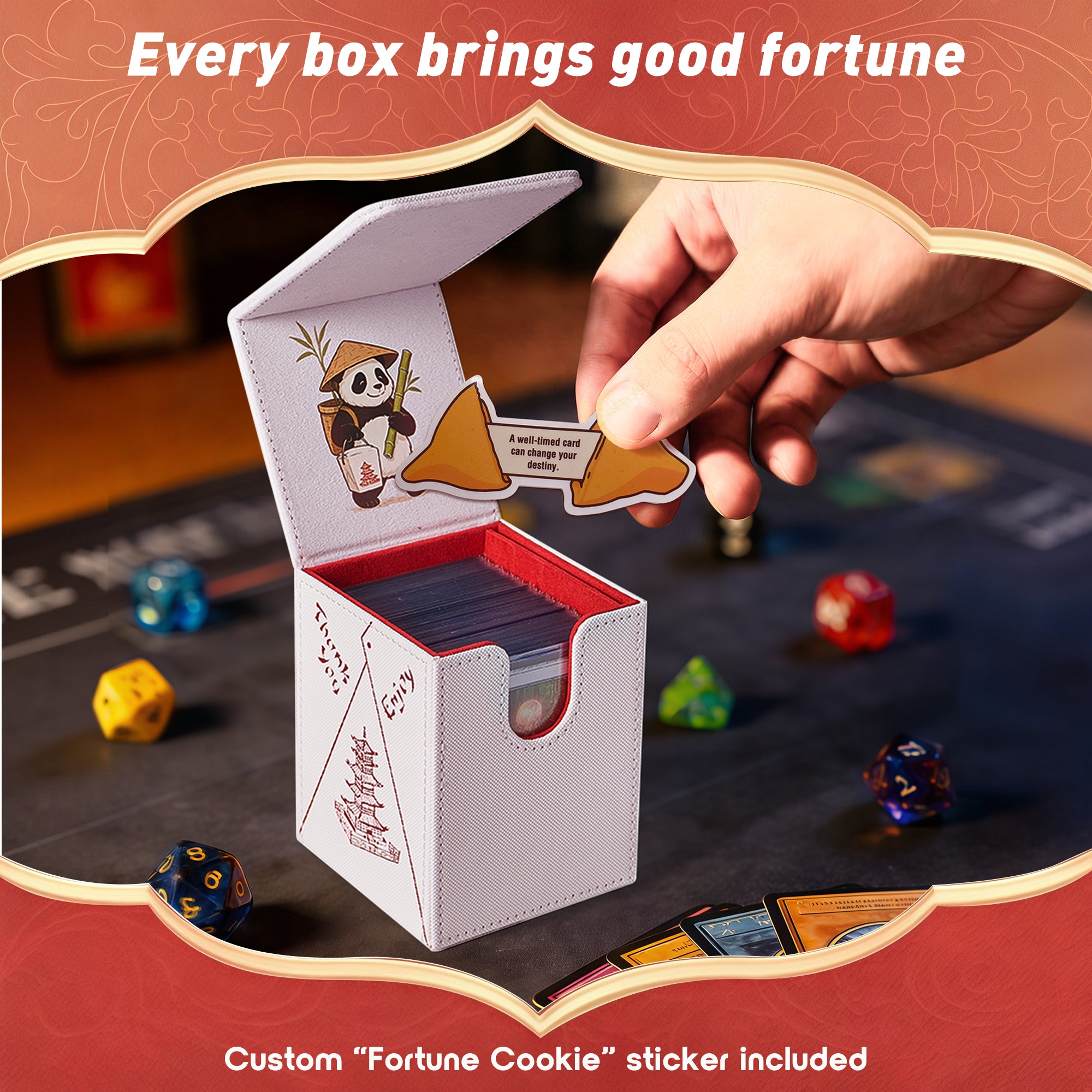 Chinese Takeout Deck Box with Commander Display Window