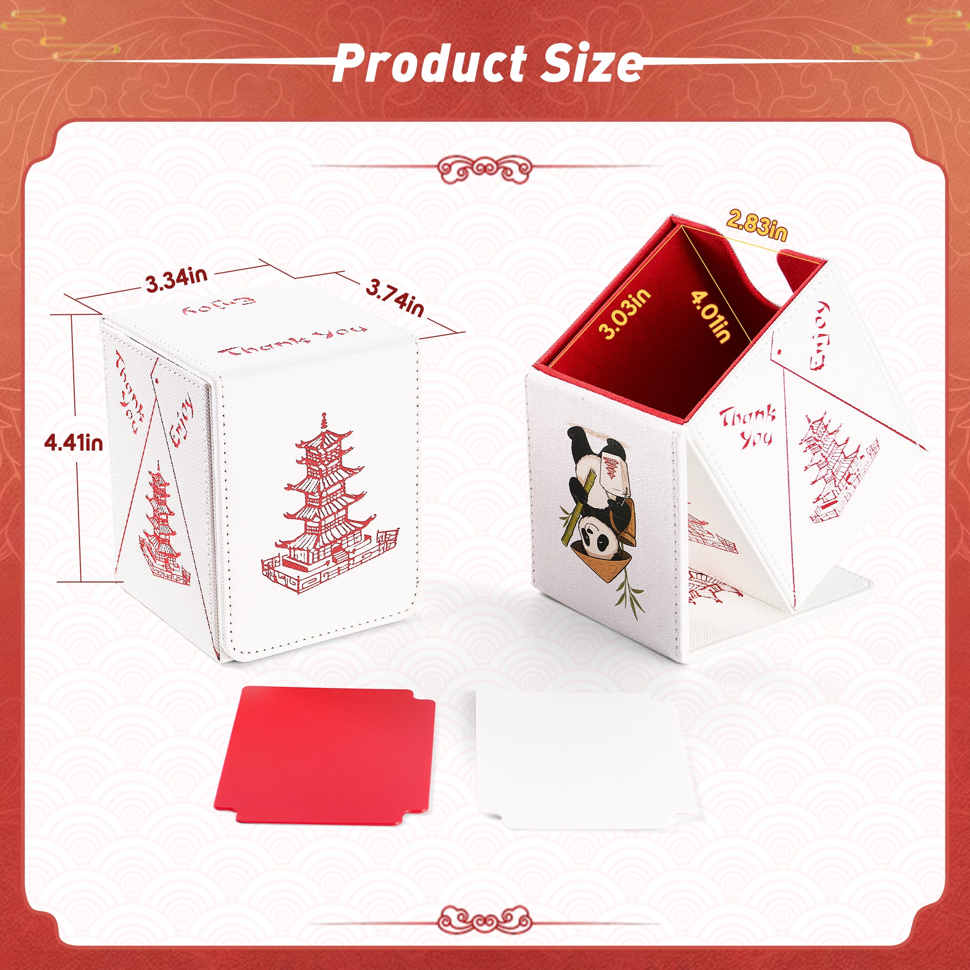 Chinese Takeout Deck Box with Commander Display Window