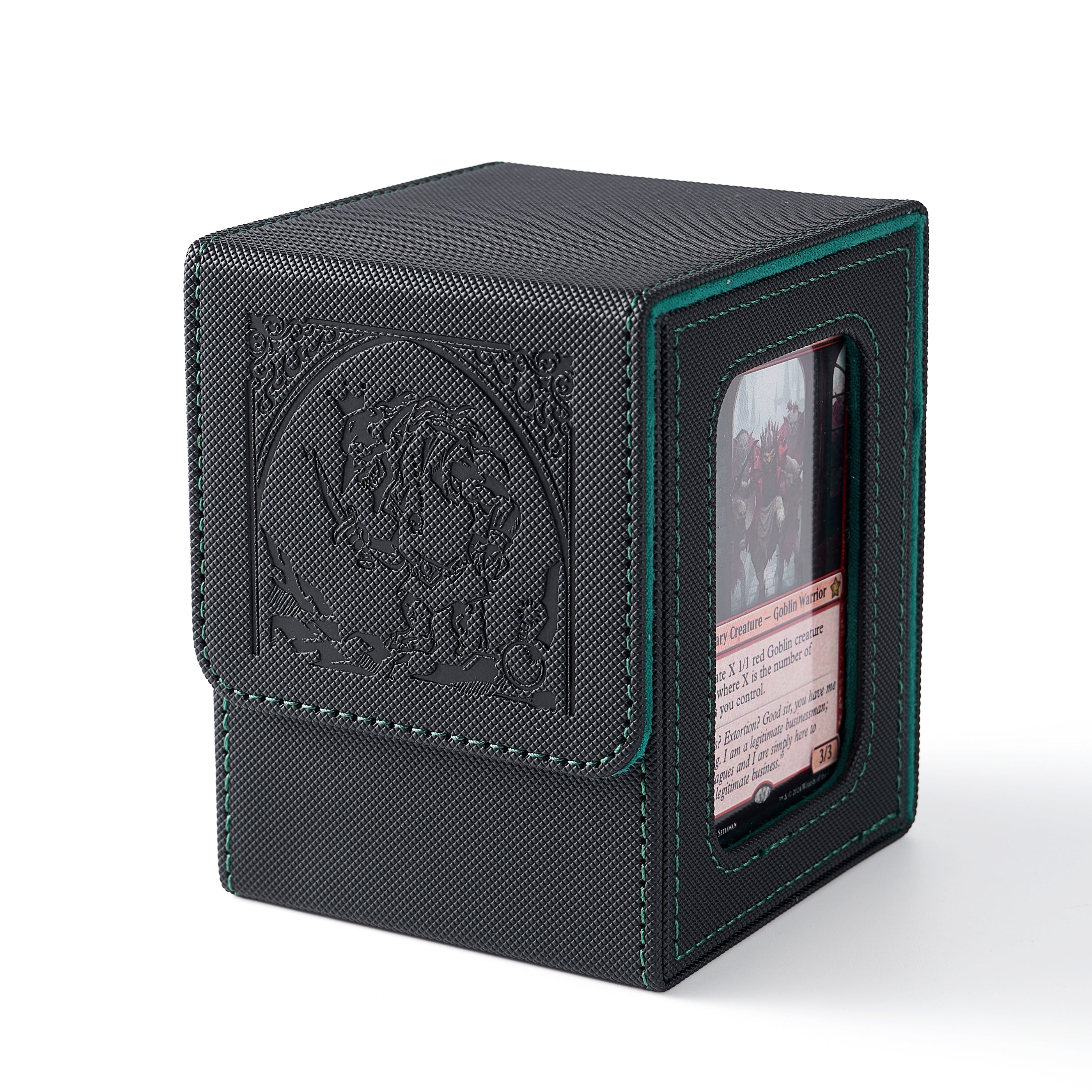 Embossed Design MTG Deck Box with Commander Display