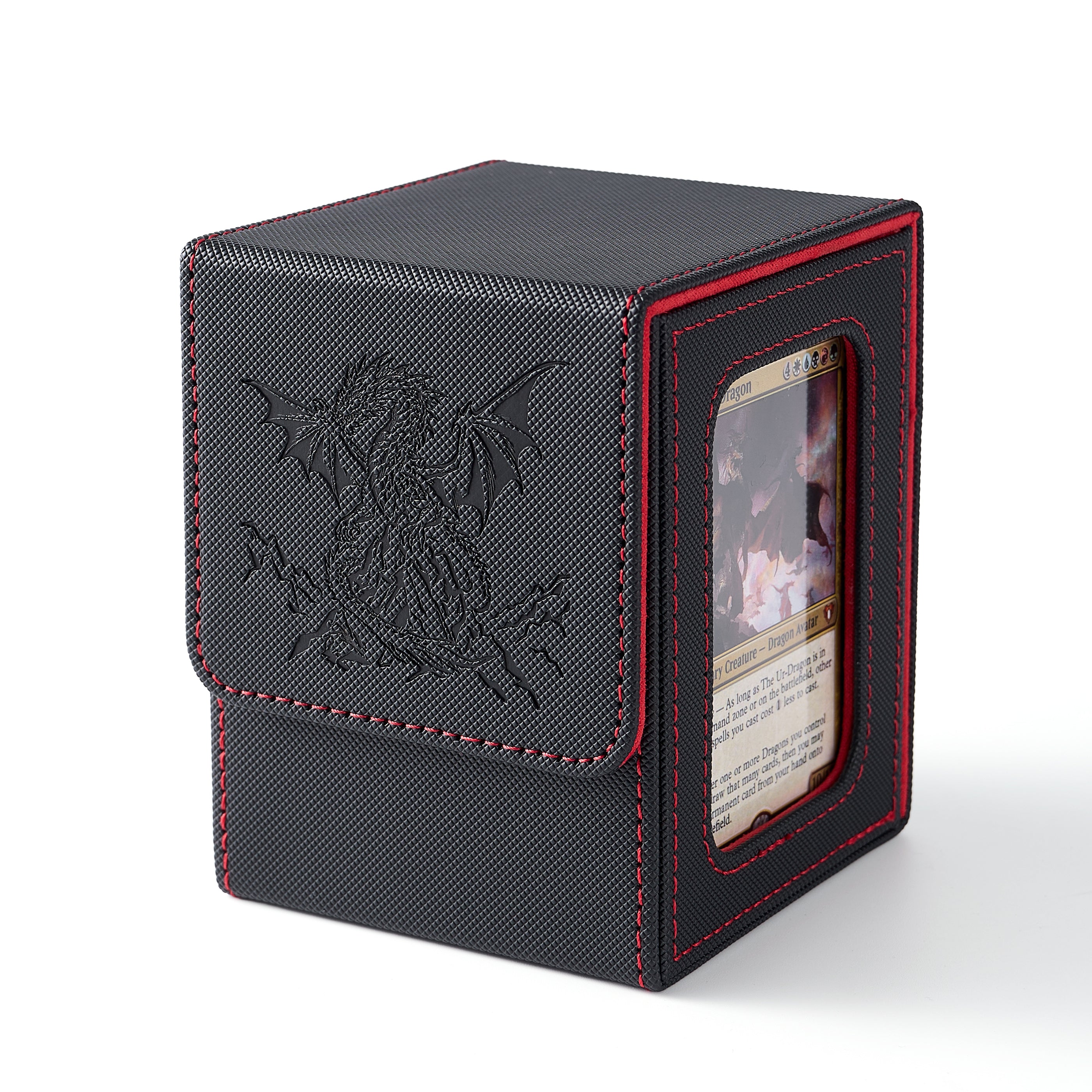 Embossed Design MTG Deck Box with Commander Display