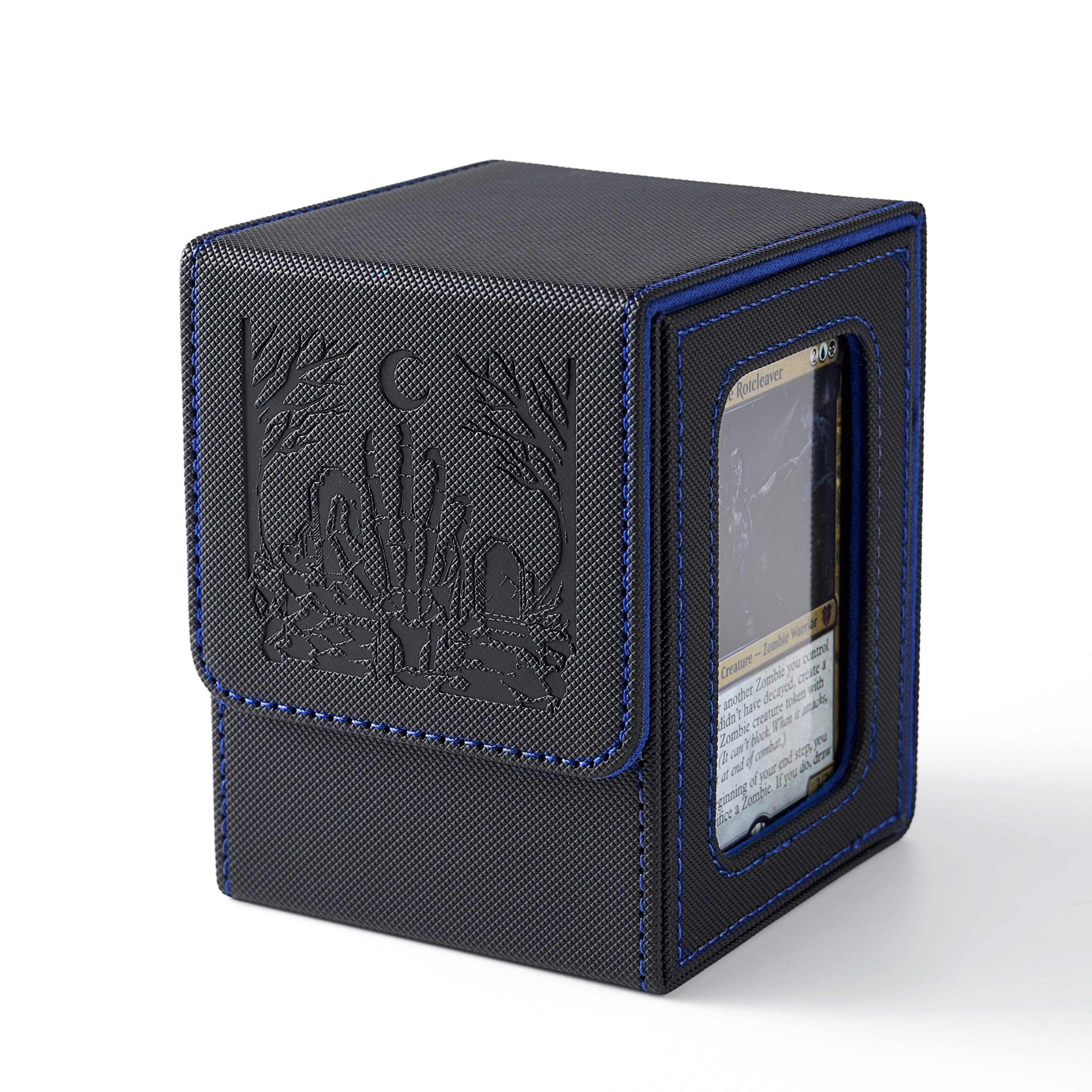 Embossed Design MTG Deck Box with Commander Display