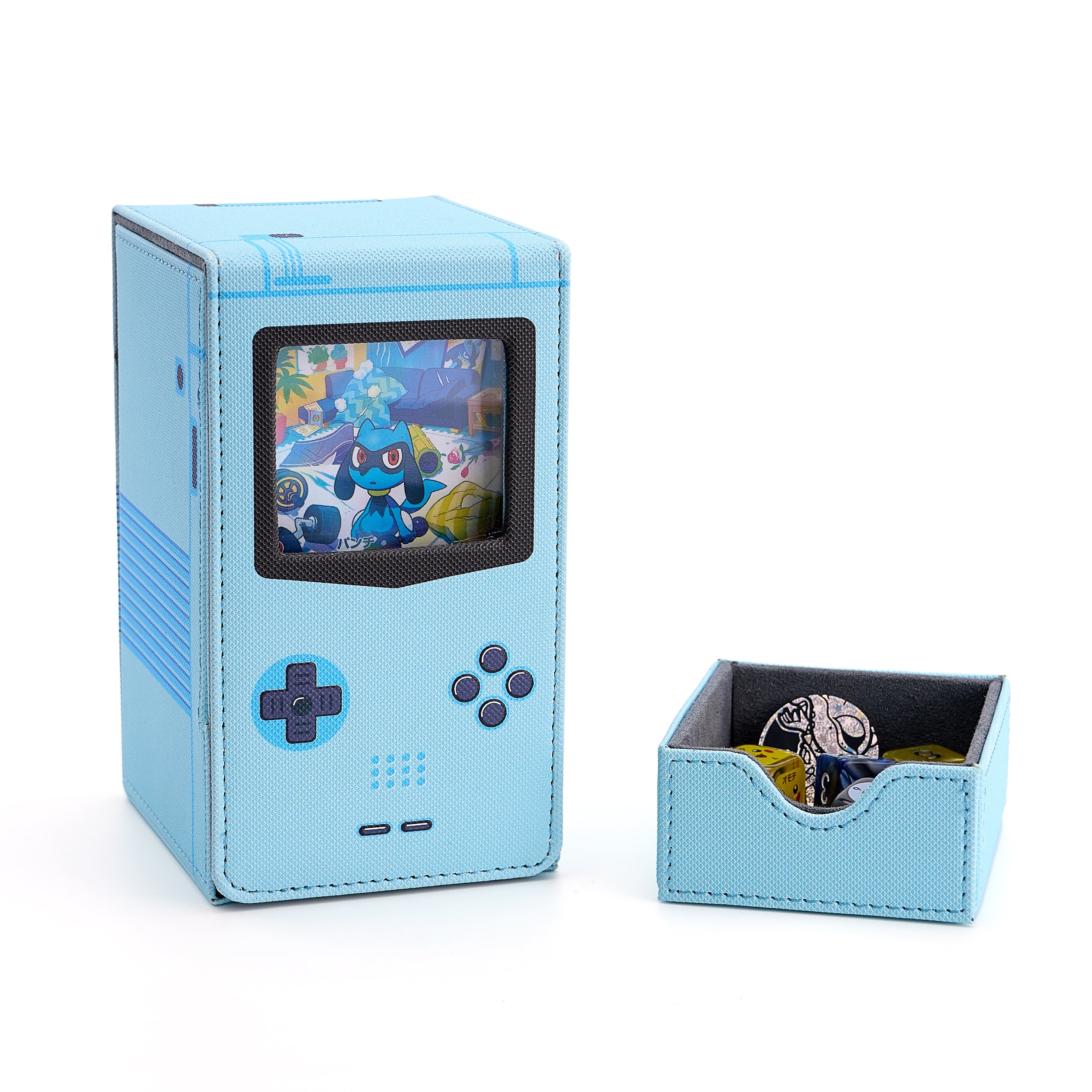 Retro Gaming Console MTG Deck Box with Dice Tray