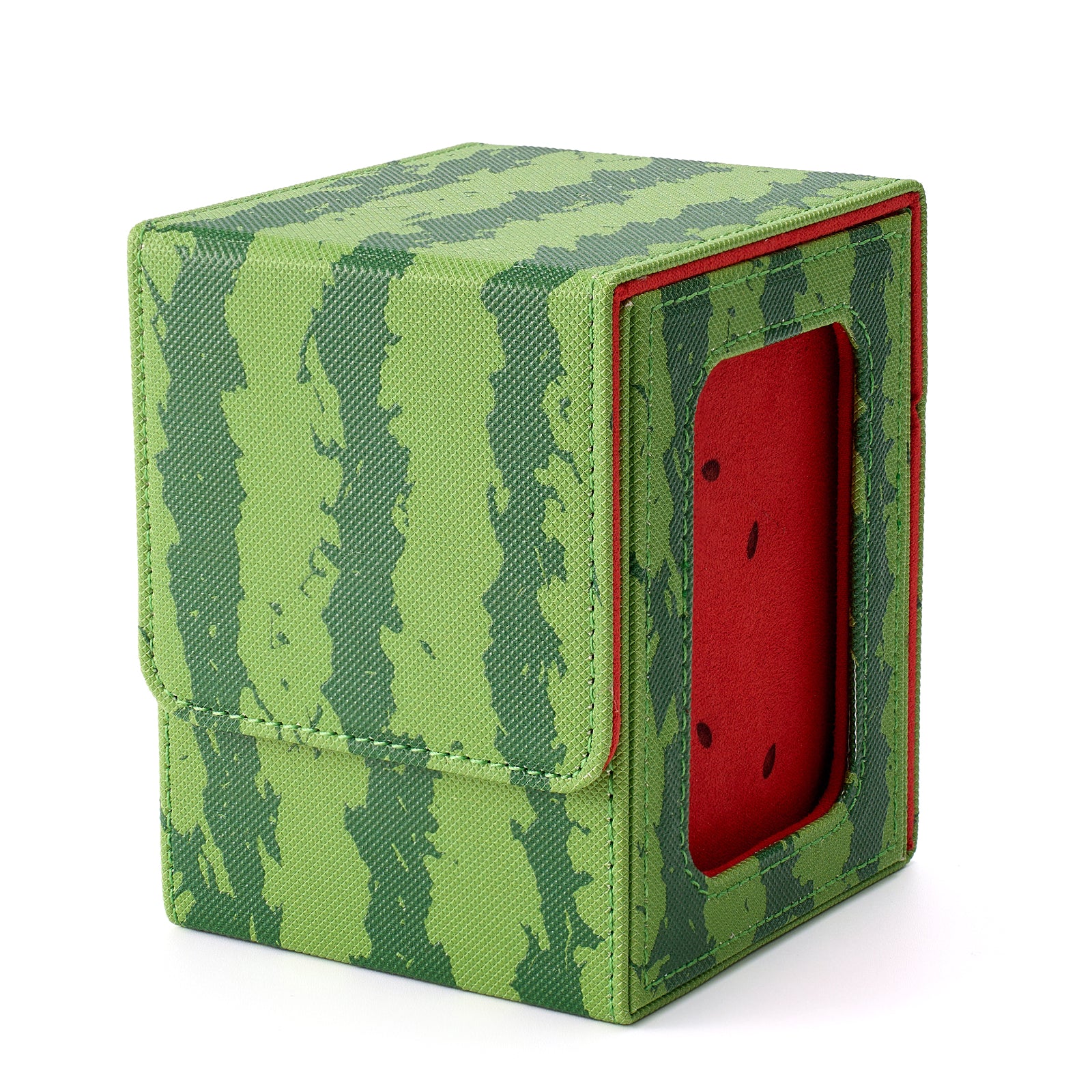 Watermelon Themed Deck Box with Commander Display Window