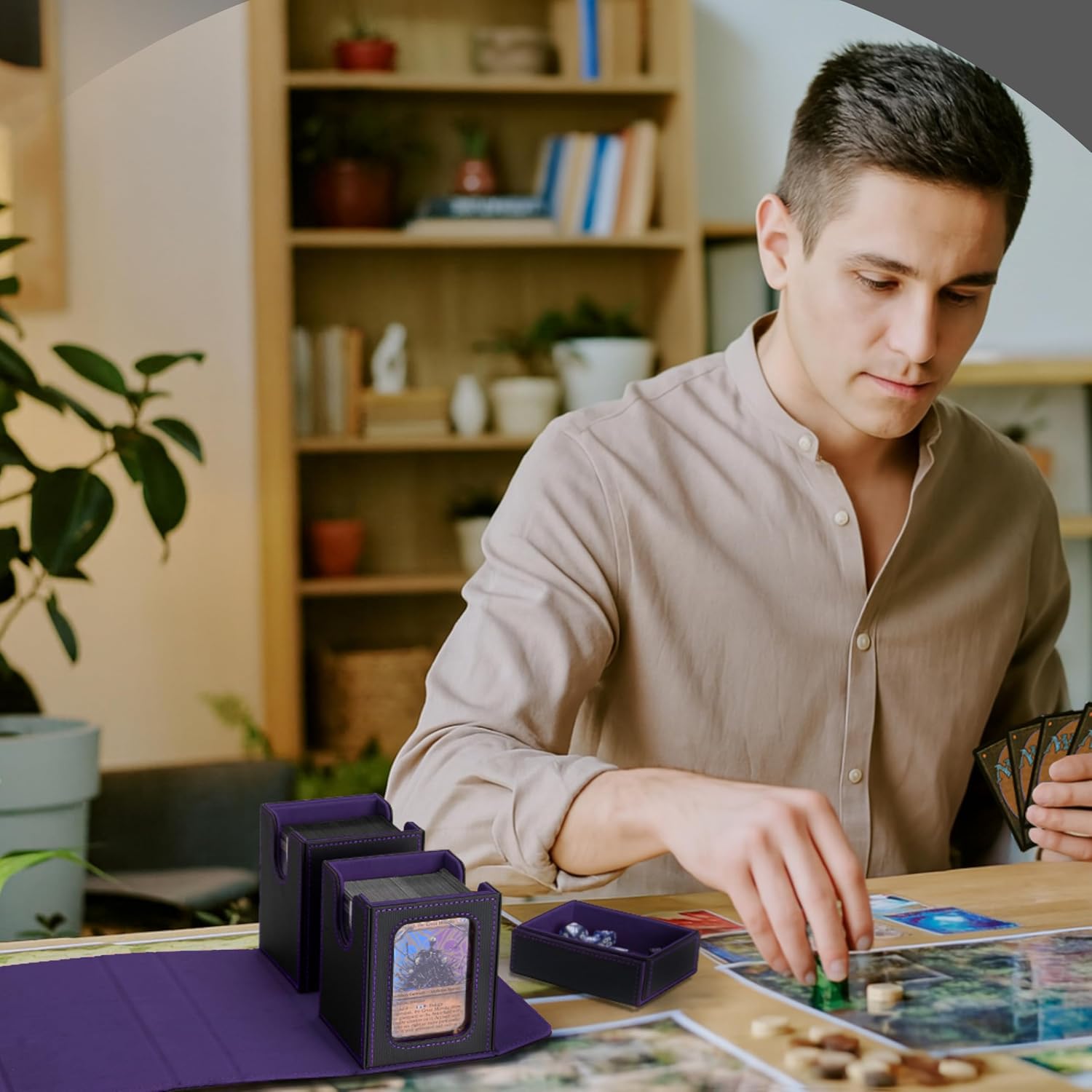 3 in 1 Card Carrying Case Fits 200+ Double-sleeved