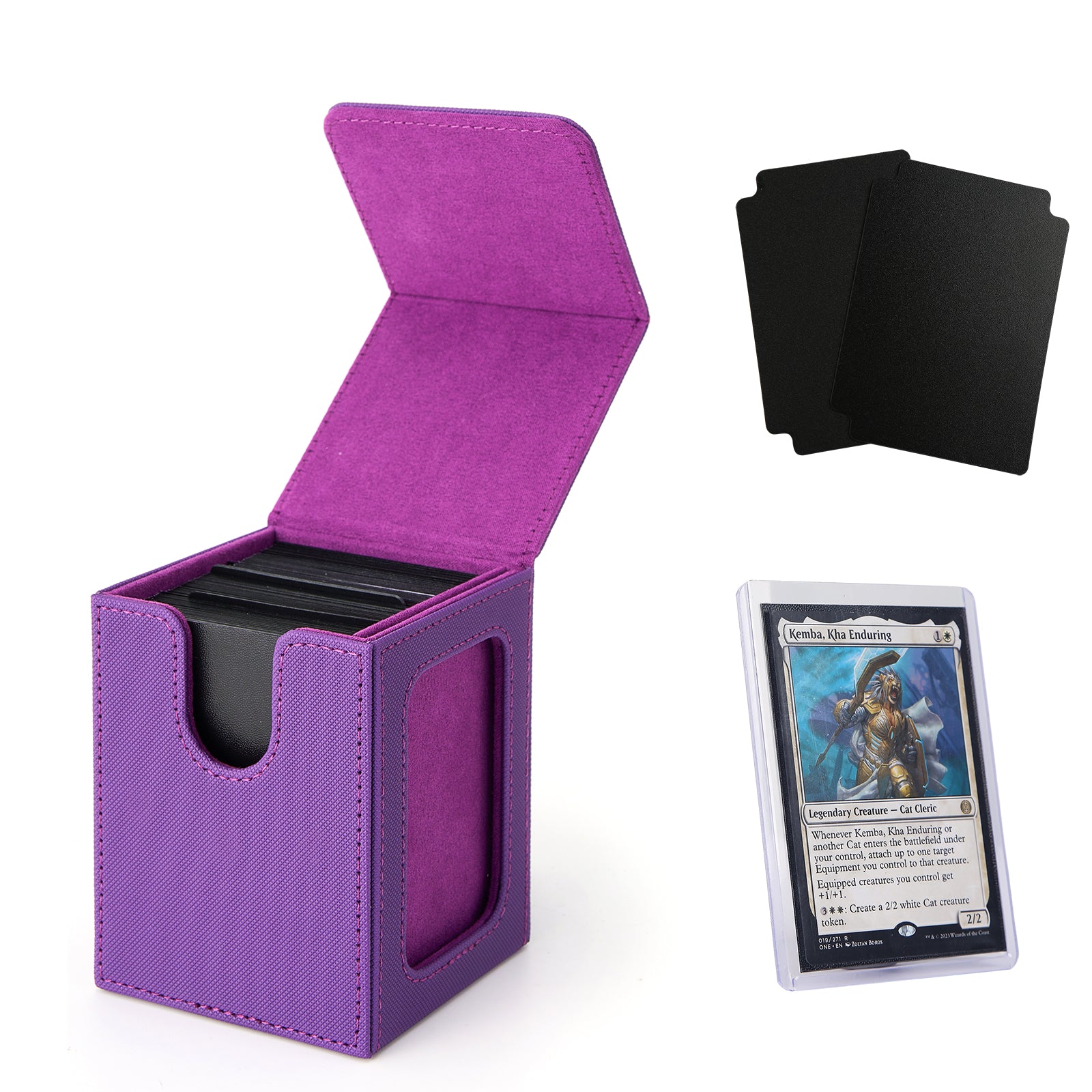 yugioh deck box and sleeves 100+ Card Deck Box with one display window – VENSSU CARD DECK BOX