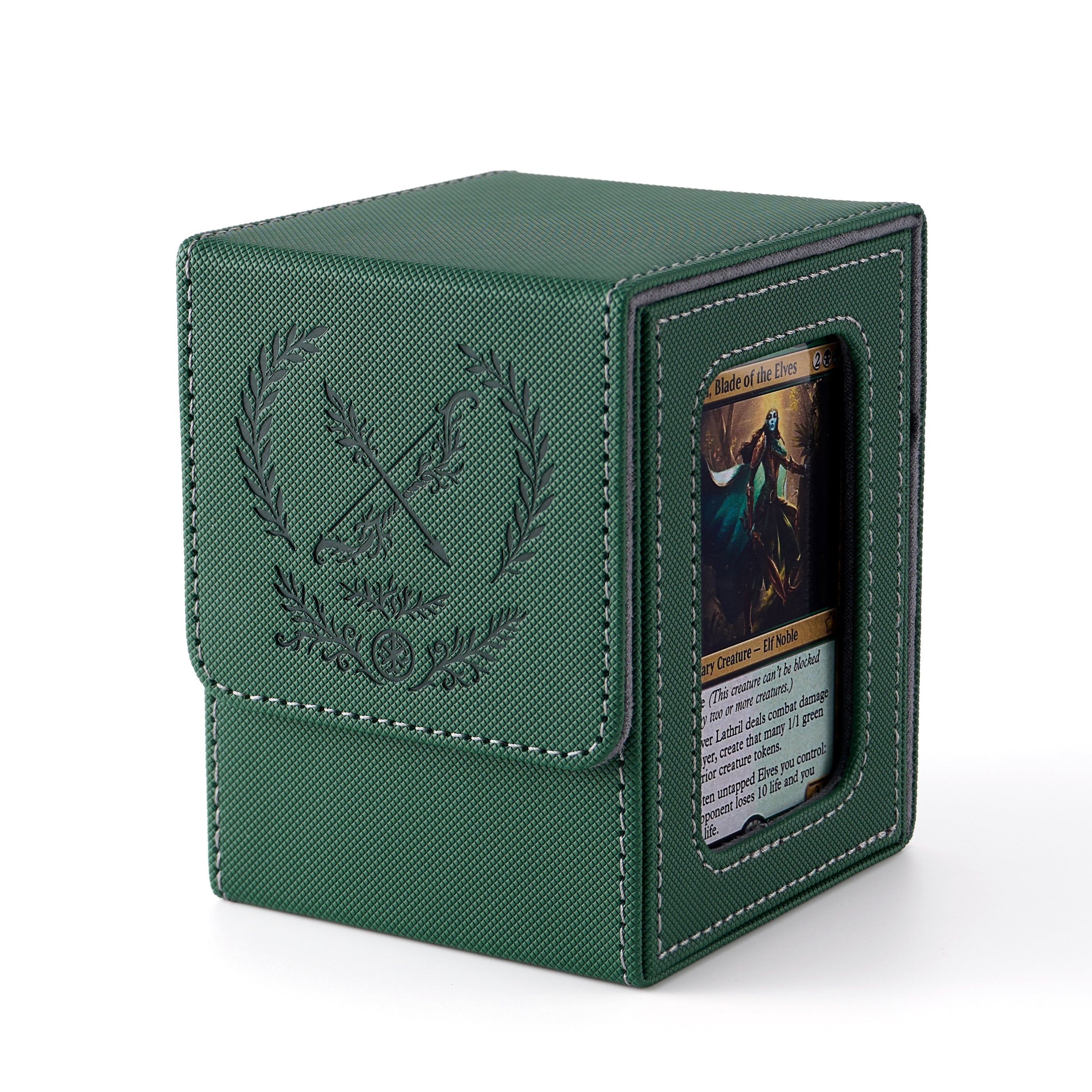 Embossed Design MTG Deck Box with Commander Display
