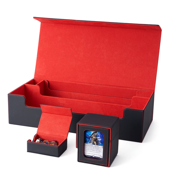 Compatible with 5 Display Card Deck Boxes with Playmat and Dice Box(only large box )