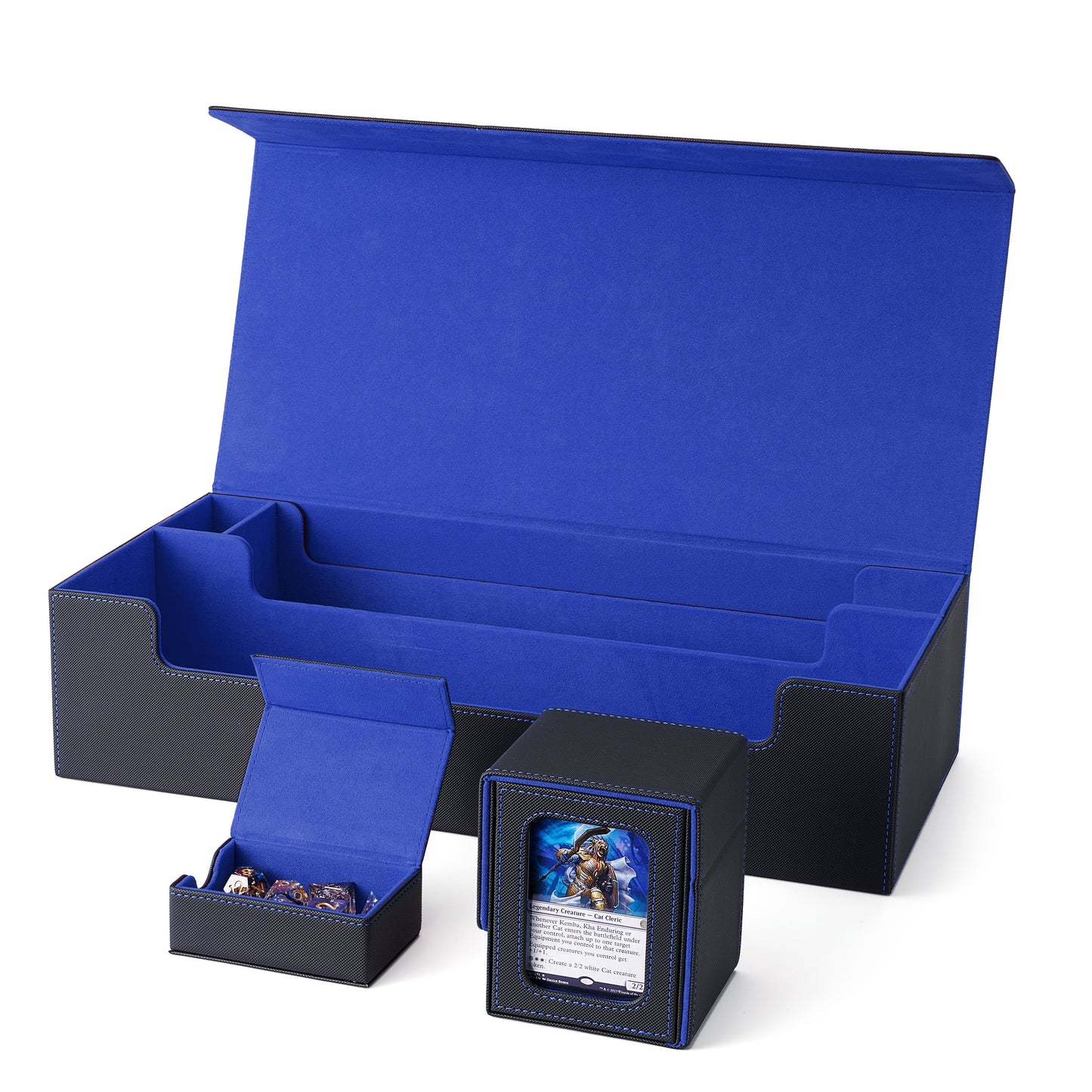 Compatible with 5 Display Card Deck Boxes with Playmat and Dice Box(only large box )